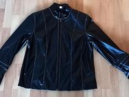 Coole Kunstlederjacke, Schwarz, Gr. XL - Hürth