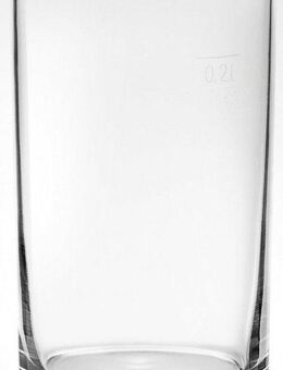 van Well Bierglas Altbierbecher, Glas, 0,2 L, geeicht, spülmaschinenfest, Gastronomiequalität, 12-tlg.