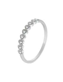 Diamonds by Ellen K. Fingerring 375/- Weißgold Brillant 0,04ct.