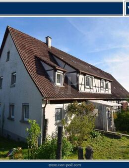 Ihr Wohnerlebnis im Grünen - Großes Bauernhaus mit Scheunenanbau und Hallengebäude bei Wallhausen - Wallhausen (Baden-Württemberg)