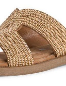 Tamaris Pantolette, Blockabsatz, Festtagsschuh, Sommerschuh in funkelnder Optik