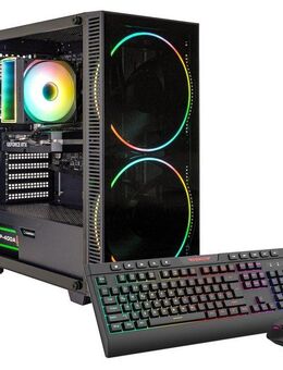 GAMEMAX Black Hole 7636 Gaming-PC (AMD Ryzen 5 7500F, RTX 5070 Ti, 32 GB RAM, 1000 GB SSD, Luftkühlung aktiv, Windows 11, DDR5 RAM)
