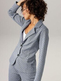Aniston CASUAL Sweatblazer im extravagantem Karo-Dessin