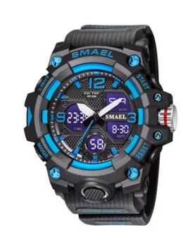 Sportliche Digitaluhr von SMAEL in Schwarz Blau - Radevormwald (Stadt auf der Höhe)