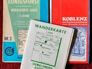 Konvolut alter Wanderkarten für Sammler - Koblenz, Königsforst und Schmallenberg - Niederfischbach