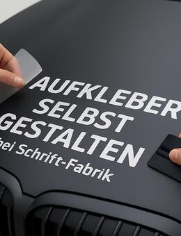 Schrift-Fabrik: Klebeschriften Klebebuchstaben Vinyl Sticker Auto Aufkleber Wunschtext selbst gestalten - Leipzig