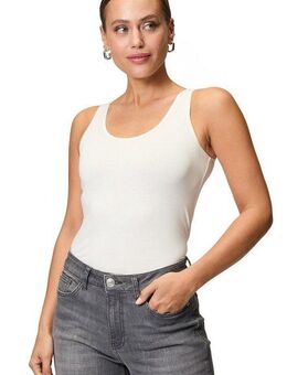 Zero Tanktop zero Damen Baumwoll-Top mit Rundhalsausschnitt weiteres Detail