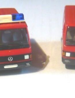 Herpa 1:87 4x Feuerwehr R4 Opel Record Mercedes Benz 100D - Amberg