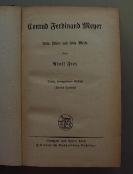 A. Frey: Conrad Ferdinand Meyer (1919) - Münster