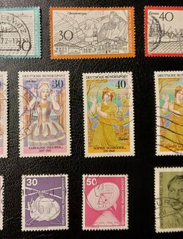 11 Briefmarken Deutsche Bundespost, gestempelt, von 1972 bis 1976 - Leverkusen