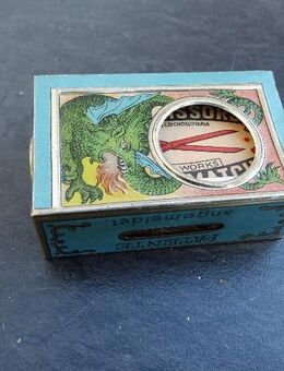 Streichholzspender Art Nouveau Jugendstil Blech Dose Box rar 35,- - Flensburg