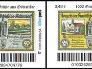 Biberpost: "Grüße aus Oebisfelde: Notgeld", Satz (0,48 EUR), 2. Auflage, postfrisch - Brandenburg (Havel)