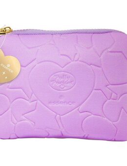 Essence Kulturbeutel Polly Pocket make-up bag (Set, 3-tlg), Zartes Lavendel-Design mit Retro-Vibes, Kompakt, ideal für unterwegs