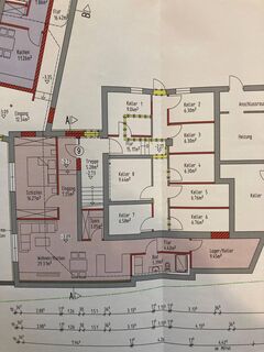 Neu zu erstellende Wohnung (9) und Pkw-Stellplatz und Kellerraum
