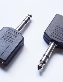 2 St. Stereo Y-Adapter 6,3mm Klinkenstecker auf 2 x 6,3mm Kupplung - Andernach