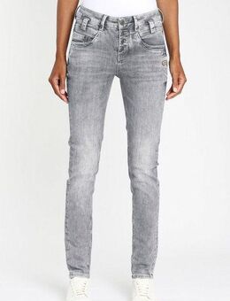 GANG Slim-fit-Jeans 94CARLI mit offener Knopfleiste
