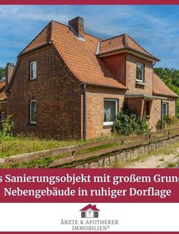 Charmantes Sanierungsobjekt mit großem Grundstück und Nebengebäude in ruhiger Dorflage! - Betzendorf