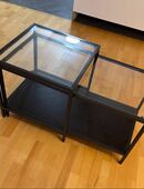 IKEA Satztische (2er-Set) – schwarzbraun / Glas in 53881