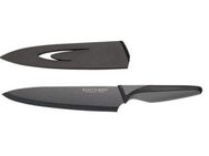 ECHTWERK Kochmesser BlackSteel, Küchenmesser, Edelstahl, hohe Schneidfestigkeit, Klingenlänge 20 cm