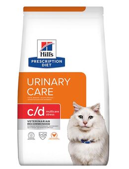 Sparpaket Hill's Prescription Diet - c/d Urinary Stress Urinary Care mit Huhn (2 x 8 kg)
