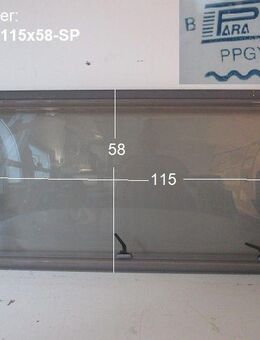 Hobby Wohnwagenfenster Parapress gebraucht ca 115 x 58 (z.B. ca BJ2000) SONDERPREIS PPGY-RX D2167 (mit Hobby-Schriftzug unten rechts) - Schotten Zentrum
