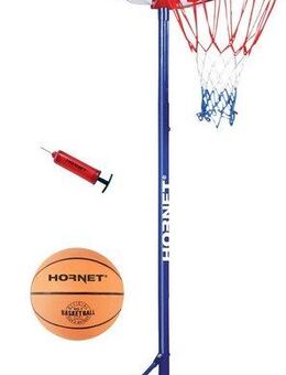Hornet by Hudora Basketballständer Hornet 205 (Set, 3-St., Basketballständer mit Ball und Pumpe), mobil, höhenverstellbar bis 205 cm