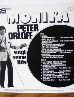 Peter Orloff-Monika-Vinyl-LP,Cornet Special,1969 - Linnich