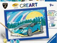 Ravensburger Malen nach Zahlen CreArt, Blauer Lamborghini, Made in Europe