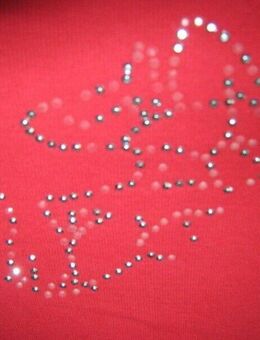 Glitzer * Nieten * Tank * Top * T- Shirt "H&M * Label Of Graded Goods" Gr. 38- 40/ S- M * rot * - Riedlingen
