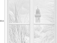 queence Wandsticker Leuchtturm, Wandsticker, Wandbild, selbstklebend, 3D, Fenster