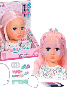 Baby Born Frisierkopf Stylingkopf Kreativ, mit Zubehör