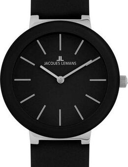Jacques Lemans Quarzuhr Monaco, 42-9A, Armbanduhr, Damenuhr, Crystexglas, Lederarmband