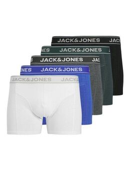 Jack & Jones Trunk JACBLACK – Formschlüssige Boxershorts mit elastischem Bund (Packung, 5-St) unifarben, casual, körpernah, Jersey