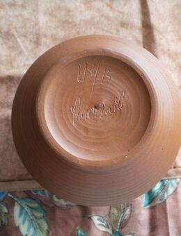 Ton-Krug,Klassische Form,Muster,ca. 15 cm,Alt - Linnich