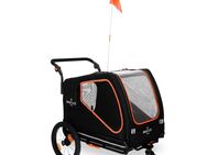 Nomad Tales Spirit Bike Trailer, ebony / tangerine - L 145 x B 72 x H 102 cm, bis 45 kg