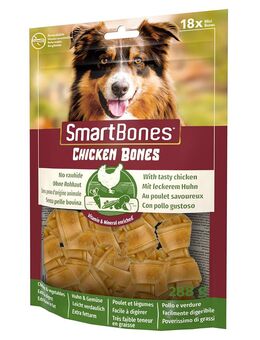 2 + 1 gratis! 3 x SmartBones Kausnacks - Kausnacks mit Huhn: für kleine Hunde (3 x 18 Stück)