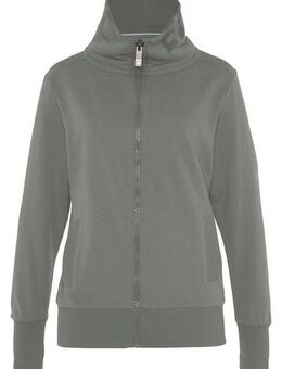 Elbsand Sweatjacke Alvis mit Logodruck am Kragen, bequeme Freizeitjacke