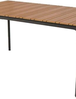 MERXX Gartentisch rechteckig (1-St), Tischplatte aus Kunststoff in Holzoptik
