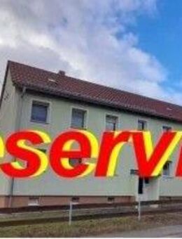 Herrlich wohnen auf dem Lande! Vermietete 3-Raum-Eigentumswohnung mit Garage ist reserviert! - Weißenberg