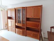 Anbauwand mit Glasteil und Barteil preiswert - sehr guter Zustand - Crimmitschau Zentrum
