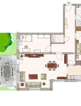 Erdgeschosswohnung mit Gemeinschaftsgarten, Außenstellplatz und Tiefgaragenstellplatz - Zentrumsnah - Rain (Regierungsbezirk Schwaben)