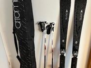 Damen Carving Skier Atomic + Ski Schuhe Nordica + Stöcke Leki + Helm - München