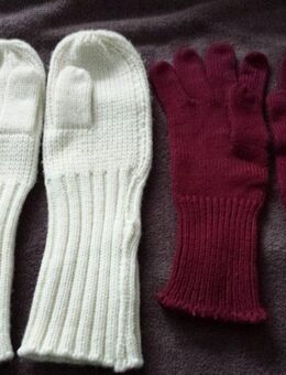 2 Paar Wollhandschuhe, Strickhandschuhe. Gr. M - Kassel Brasselsberg