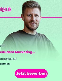 Werkstudent (m/w/d) Marketing - Rödermark