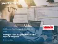 Manager für Anlagensoftware und Robotik-Projekte - Sonnenbühl