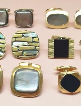 Manschettenknöpfe 6 Paar verschiedene - Kerken