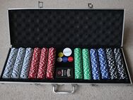 Pokerkoffer 594 Chips, Kartenspiel, 5 Blind Dealer Chips 64,6 cm X 21,2 cm - Niddatal