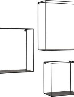 MIRRORS AND MORE Wandregal Rita, Set 3-tlg., Dekorative Regale, Metallrahmen