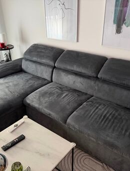 Ecksofa in L-Form, Farbe grau, wie neu! - Schönefeld