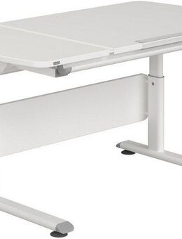PAIDI Kinderschreibtisch DIEGO CURVED GT, Schülerschreibtisch, ergonomisch, mitwachsend, stufenlos höhenverstellbar, geteilte Tischplatte neigbar